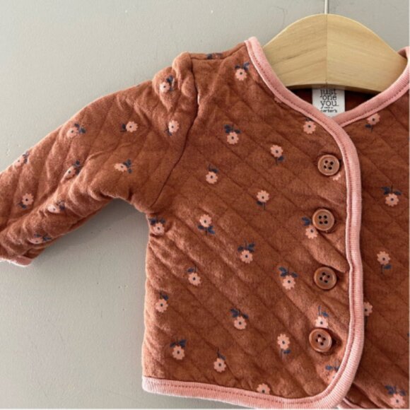 $8 Just One You quilted jacket floral 6M Jamie Kay easy‎ peasy zara carter's - Picture 3 of 3